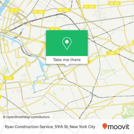 Ryan Construction Service, 59th St map