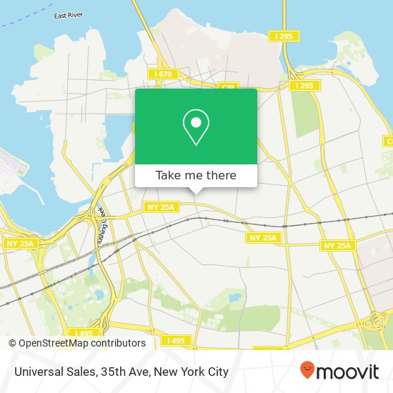 Universal Sales, 35th Ave map