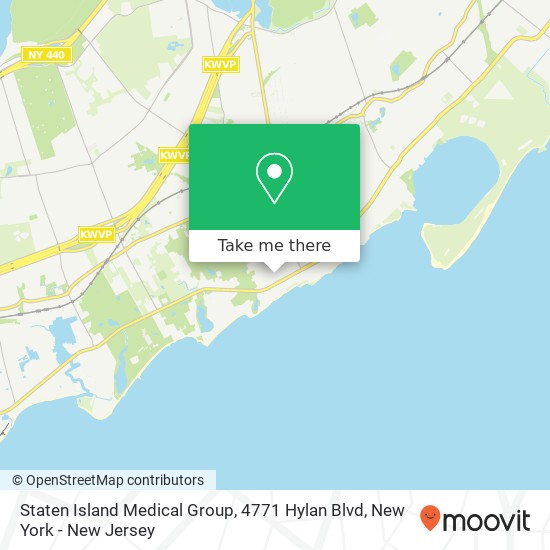 Mapa de Staten Island Medical Group, 4771 Hylan Blvd