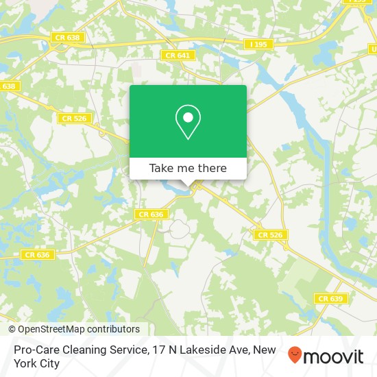 Mapa de Pro-Care Cleaning Service, 17 N Lakeside Ave