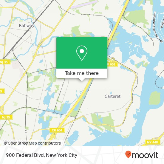 900 Federal Blvd, Carteret, NJ 07008 map