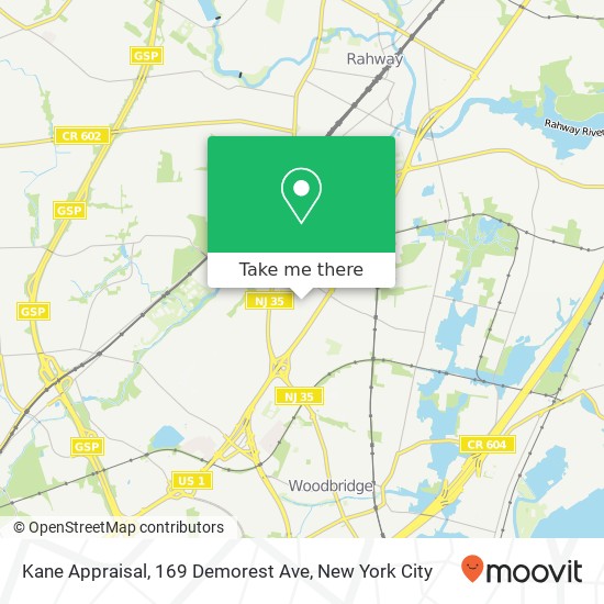 Mapa de Kane Appraisal, 169 Demorest Ave