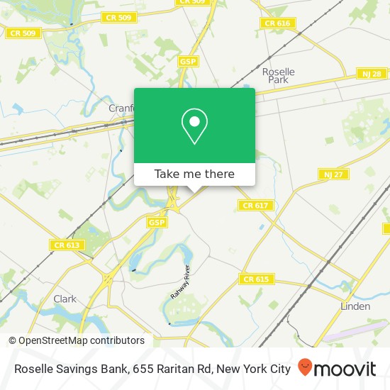 Roselle Savings Bank, 655 Raritan Rd map