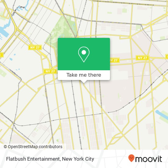 Flatbush Entertainment map