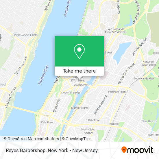 Reyes Barbershop map