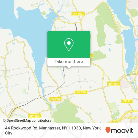 Mapa de 44 Rockwood Rd, Manhasset, NY 11030
