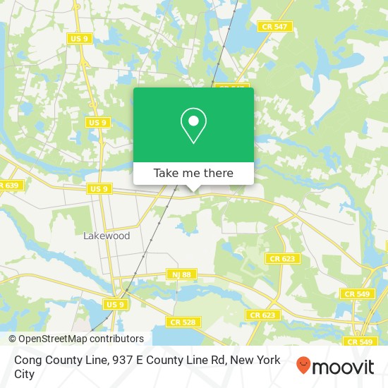 Mapa de Cong County Line, 937 E County Line Rd