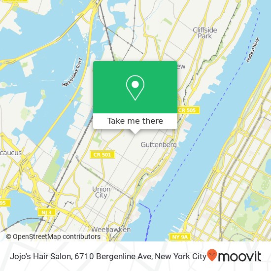 Jojo's Hair Salon, 6710 Bergenline Ave map