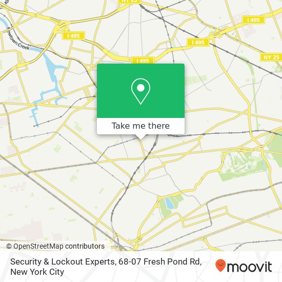 Security & Lockout Experts, 68-07 Fresh Pond Rd map