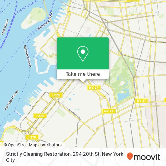 Mapa de Strictly Cleaning Restoration, 294 20th St
