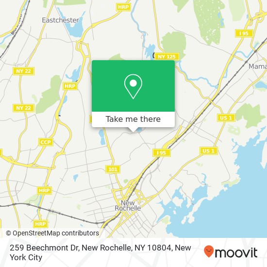 259 Beechmont Dr, New Rochelle, NY 10804 map