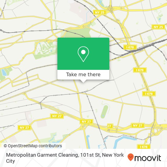 Metropolitan Garment Cleaning, 101st St map