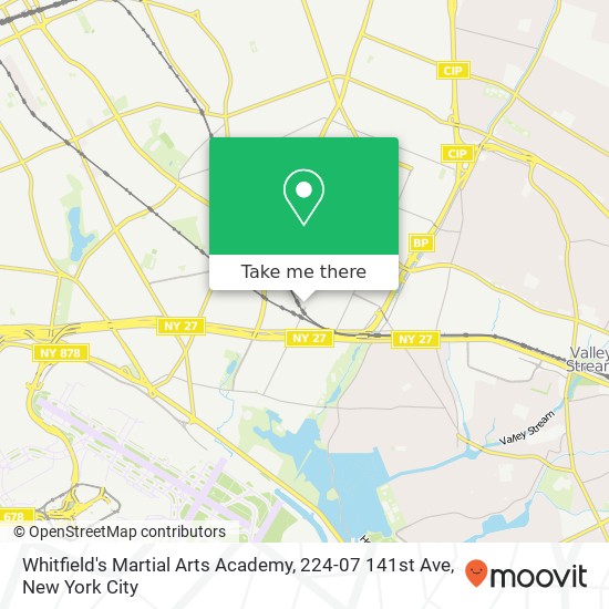 Mapa de Whitfield's Martial Arts Academy, 224-07 141st Ave