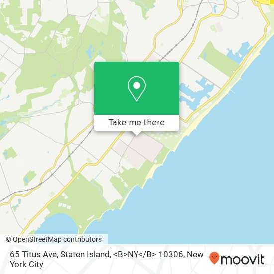 65 Titus Ave, Staten Island, <B>NY< / B> 10306 map