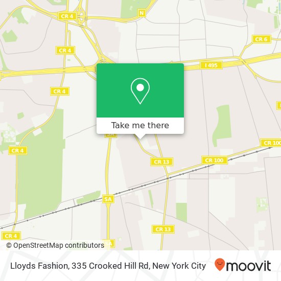Mapa de Lloyds Fashion, 335 Crooked Hill Rd