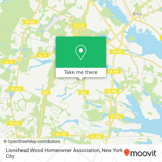 Mapa de Lionshead Wood Homeowner Association