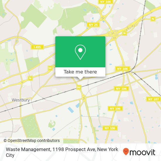 Mapa de Waste Management, 1198 Prospect Ave