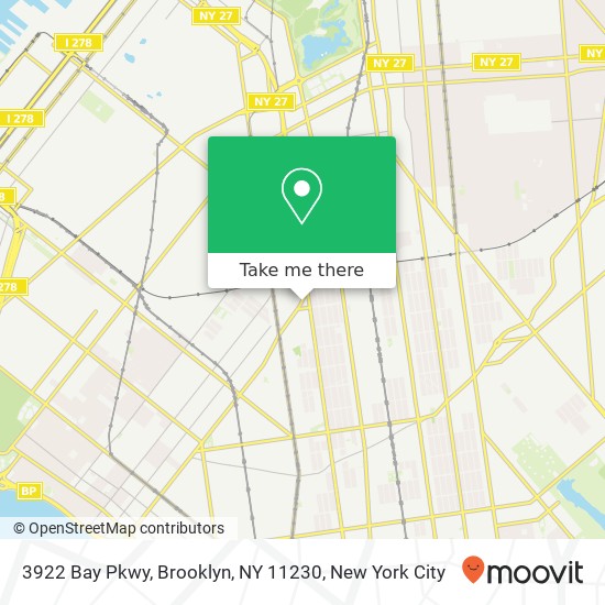 3922 Bay Pkwy, Brooklyn, NY 11230 map