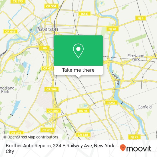Mapa de Brother Auto Repairs, 224 E Railway Ave