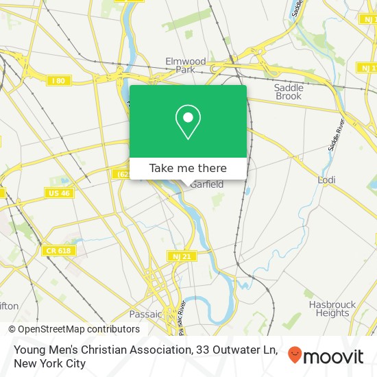 Young Men's Christian Association, 33 Outwater Ln map