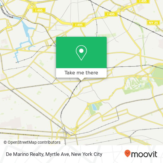 Mapa de De Marino Realty, Myrtle Ave