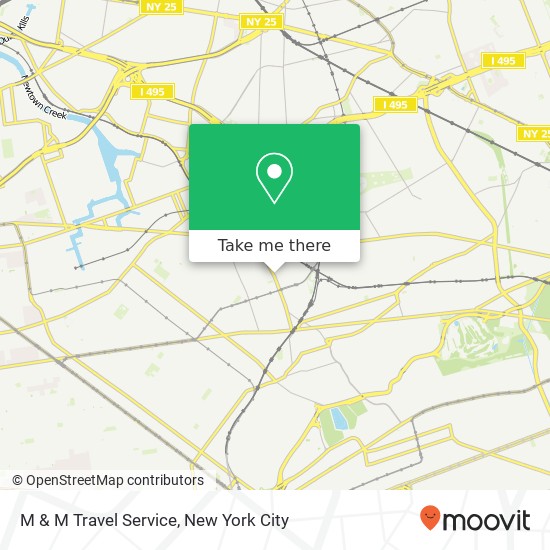 M & M Travel Service map