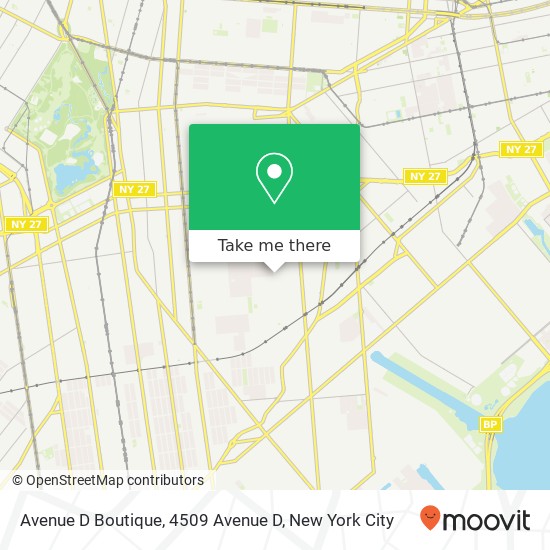 Avenue D Boutique, 4509 Avenue D map