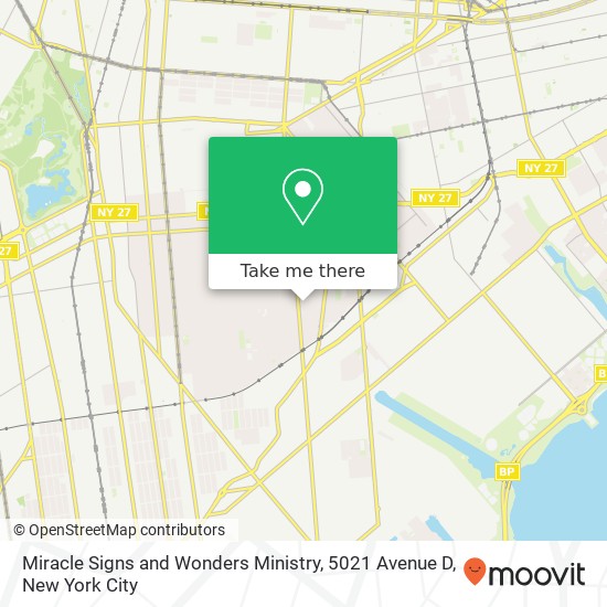 Miracle Signs and Wonders Ministry, 5021 Avenue D map