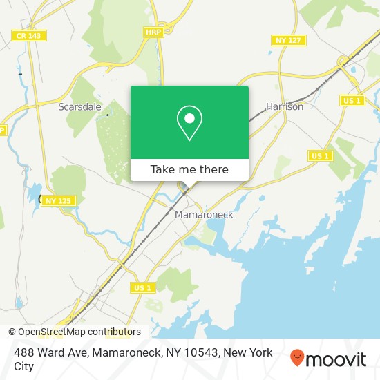 488 Ward Ave, Mamaroneck, NY 10543 map