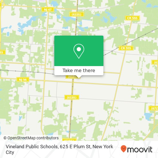 Mapa de Vineland Public Schools, 625 E Plum St