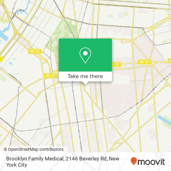 Mapa de Brooklyn Family Medical, 2146 Beverley Rd