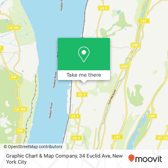 Mapa de Graphic Chart & Map Company, 34 Euclid Ave