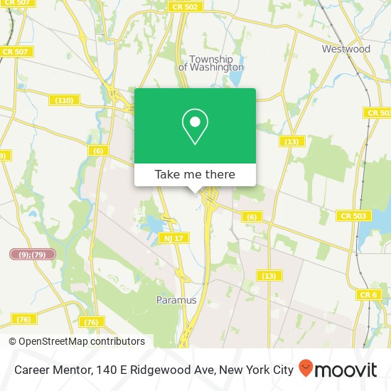 Mapa de Career Mentor, 140 E Ridgewood Ave