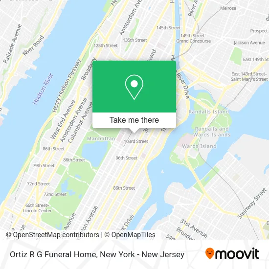 Ortiz R G Funeral Home map
