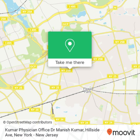 Mapa de Kumar Physician Office Dr Manish Kumar, Hillside Ave