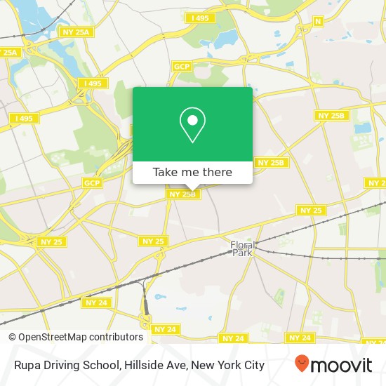 Rupa Driving School, Hillside Ave map