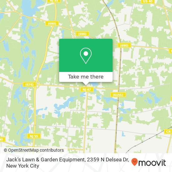 Jack's Lawn & Garden Equipment, 2359 N Delsea Dr map