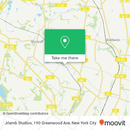 Mapa de Jrlamb Studios, 190 Greenwood Ave