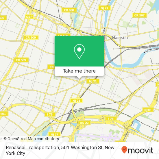 Mapa de Renassai Transportation, 501 Washington St