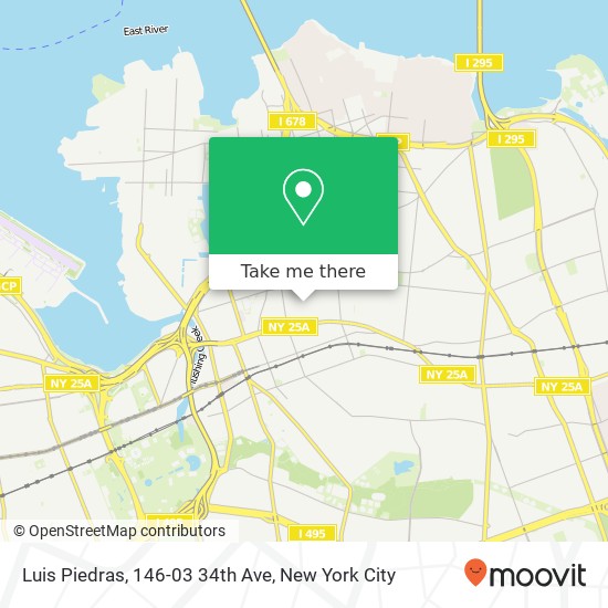 Mapa de Luis Piedras, 146-03 34th Ave