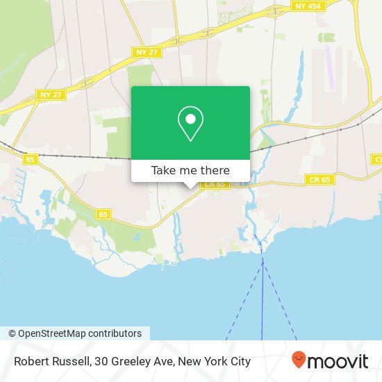 Robert Russell, 30 Greeley Ave map