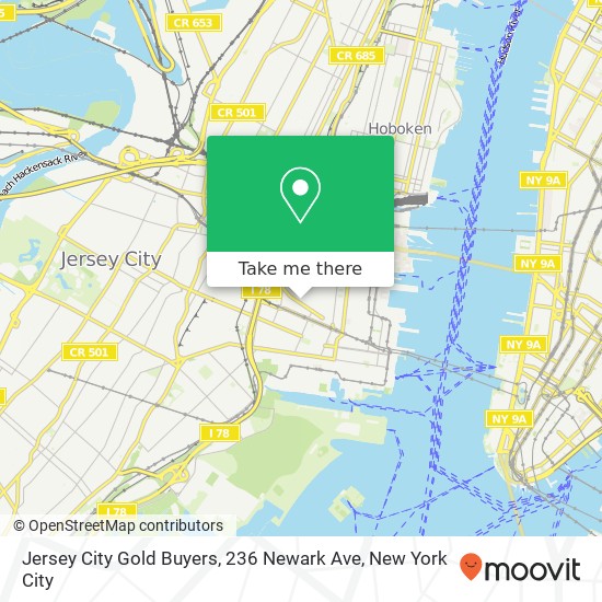 Jersey City Gold Buyers, 236 Newark Ave map