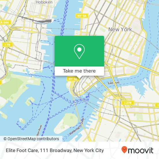 Elite Foot Care, 111 Broadway map