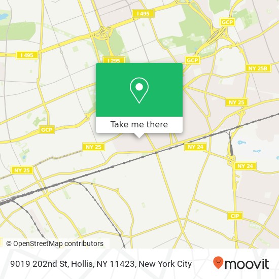 Mapa de 9019 202nd St, Hollis, NY 11423