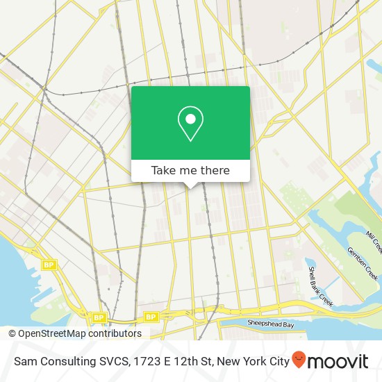 Mapa de Sam Consulting SVCS, 1723 E 12th St