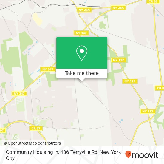 Mapa de Community Houising in, 486 Terryville Rd