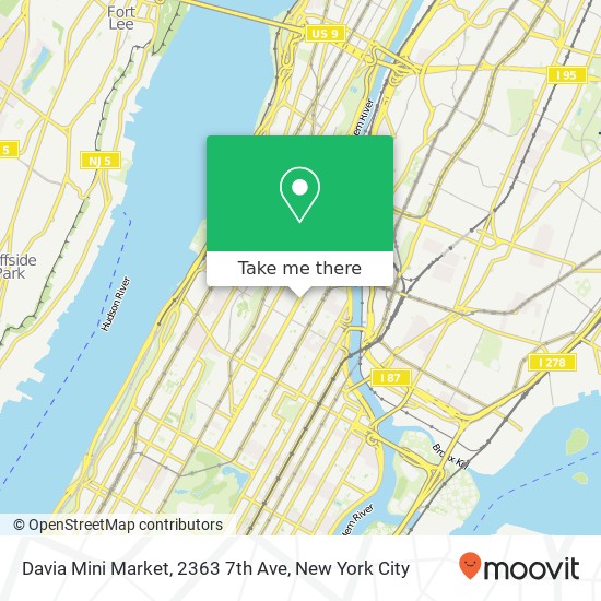 Davia Mini Market, 2363 7th Ave map