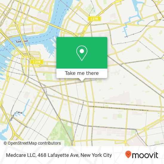 Medcare LLC, 468 Lafayette Ave map