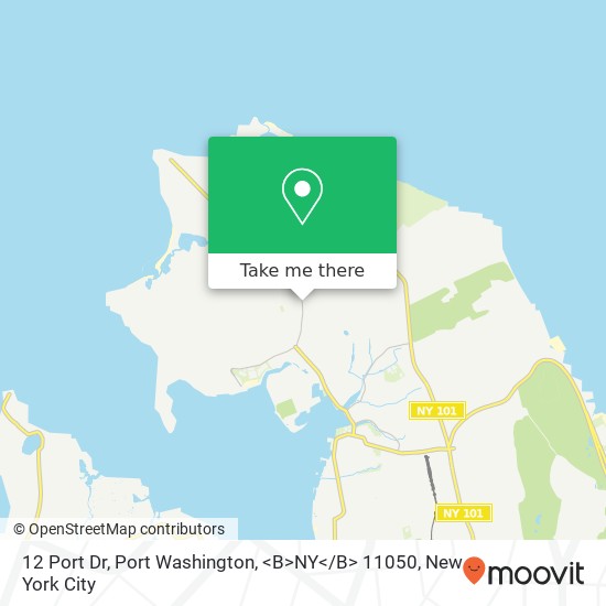 12 Port Dr, Port Washington, <B>NY< / B> 11050 map