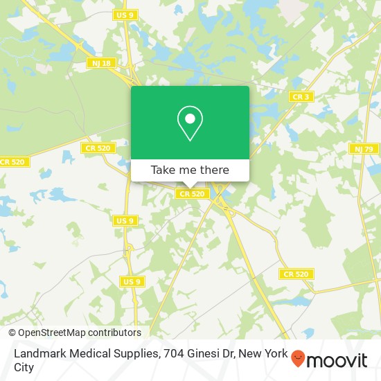 Landmark Medical Supplies, 704 Ginesi Dr map